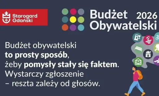 Plakat informujący o BO.