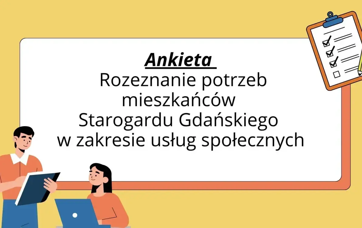 Zdjęcie do Ankieta. Rozeznanie potrzeb mieszkańc&oacute;w Starogardu Gdańskiego...