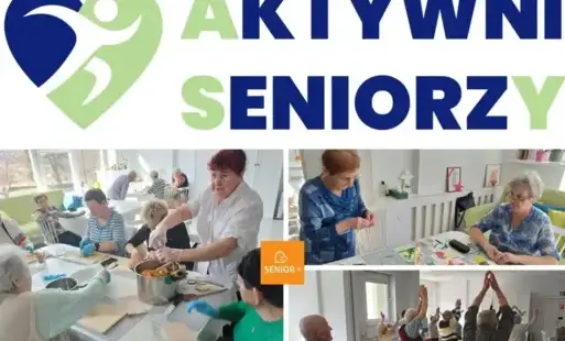 aktywność osób starszych z logo programu asy