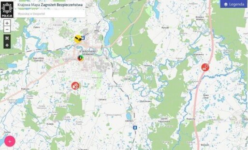 Zdjęcie do Mapa Zagrożeń Bezpieczeństwa dostępna w naszym powiecie
