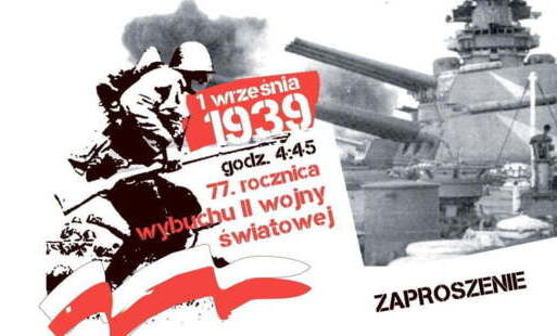 Zdjęcie do 77. rocznica wybuchu II wojny światowej. Zaproszenie