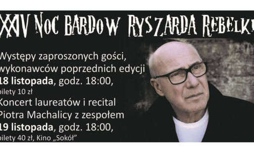 Zdjęcie do Zaproszenie. XXIV Noc Bard&oacute;w im. Ryszarda Rebelki