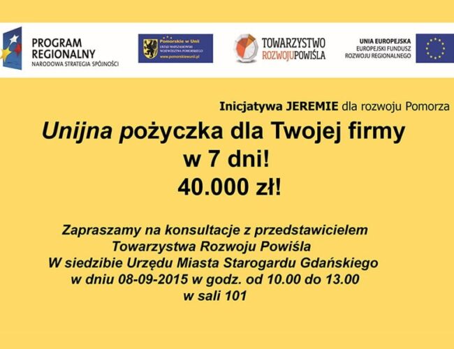 Unijna pożyczka 40.000 zł