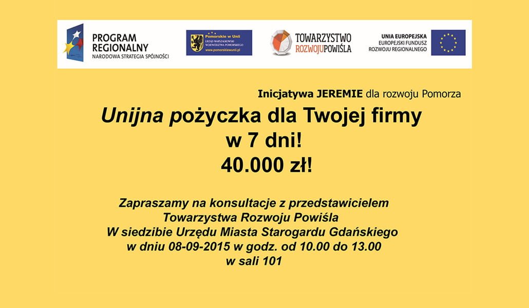 Unijna pożyczka 40.000 zł