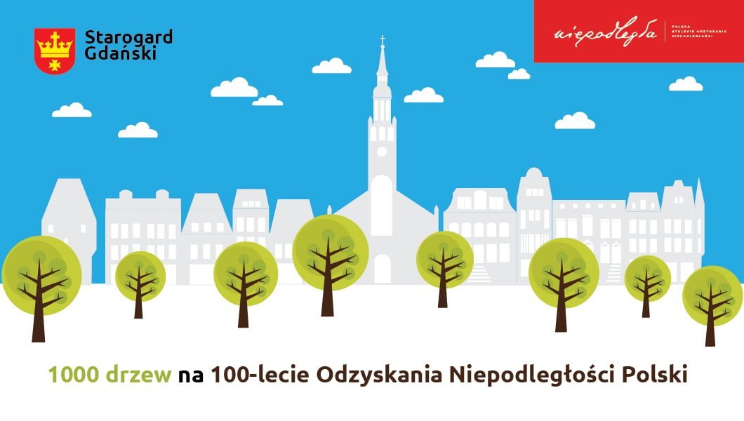 Akcja „1000 drzew na stulecie odzyskania niepodległości”. Przyłącz się i daj miastu nowe „płuca”.