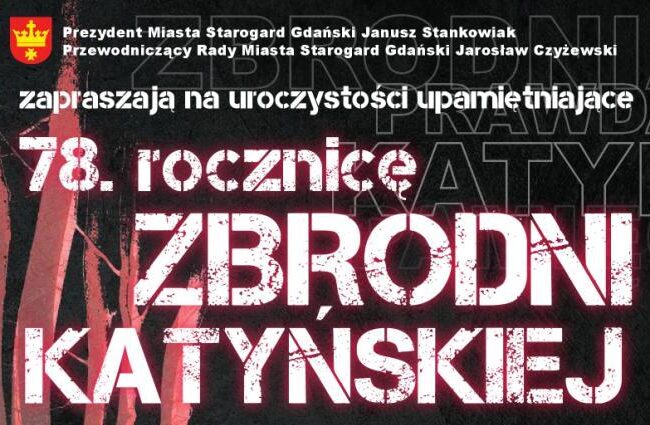 78.rocznica Zbrodni Katyńskiej – zapraszamy na uroczystości