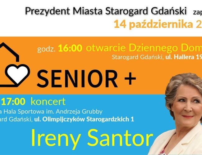 Irena Santor zaśpiewa na otwarciu Dziennego Domu „Senior +”