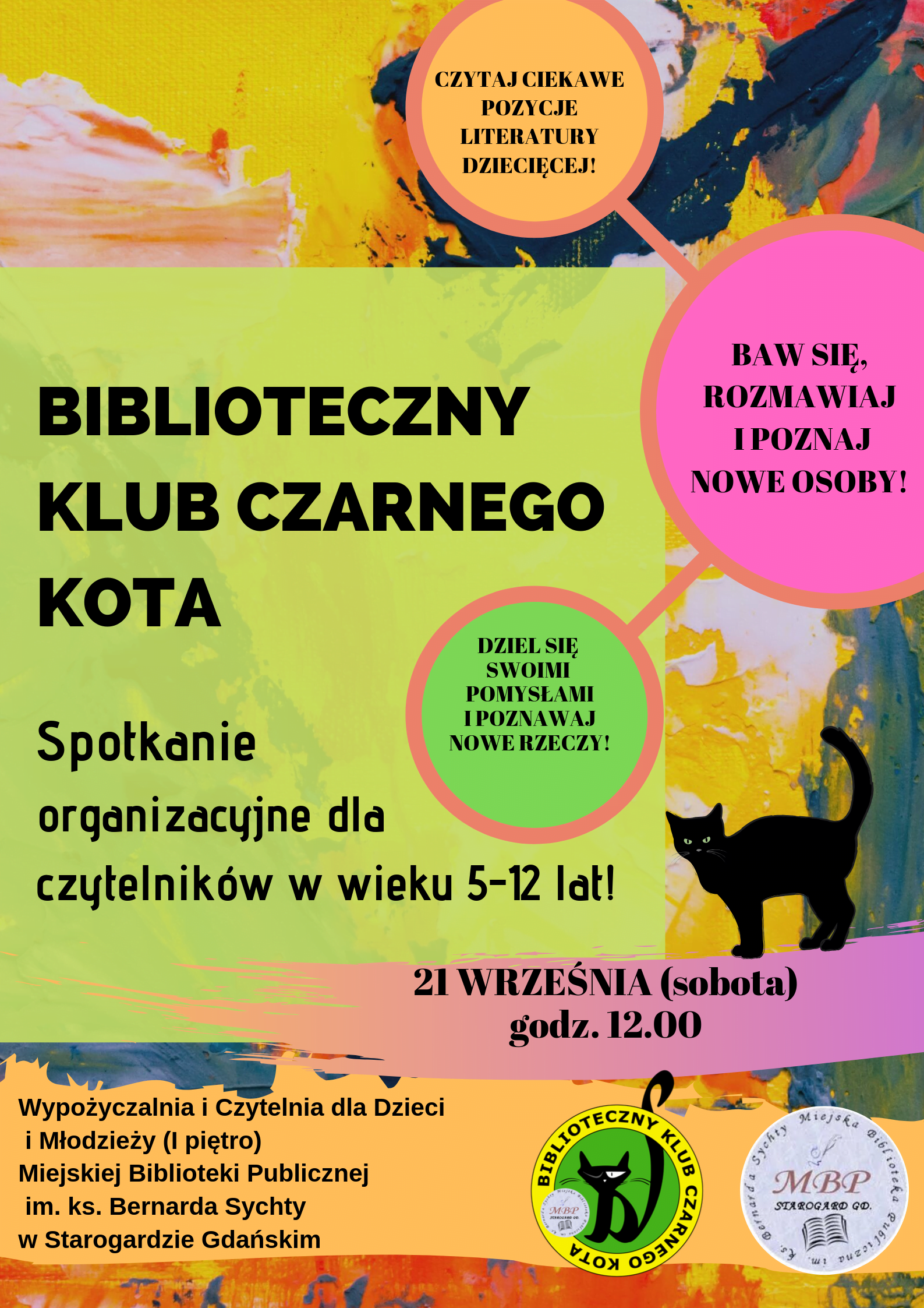 Biblioteczny Klub Czarnego Kota - spotkanie organizacyjne