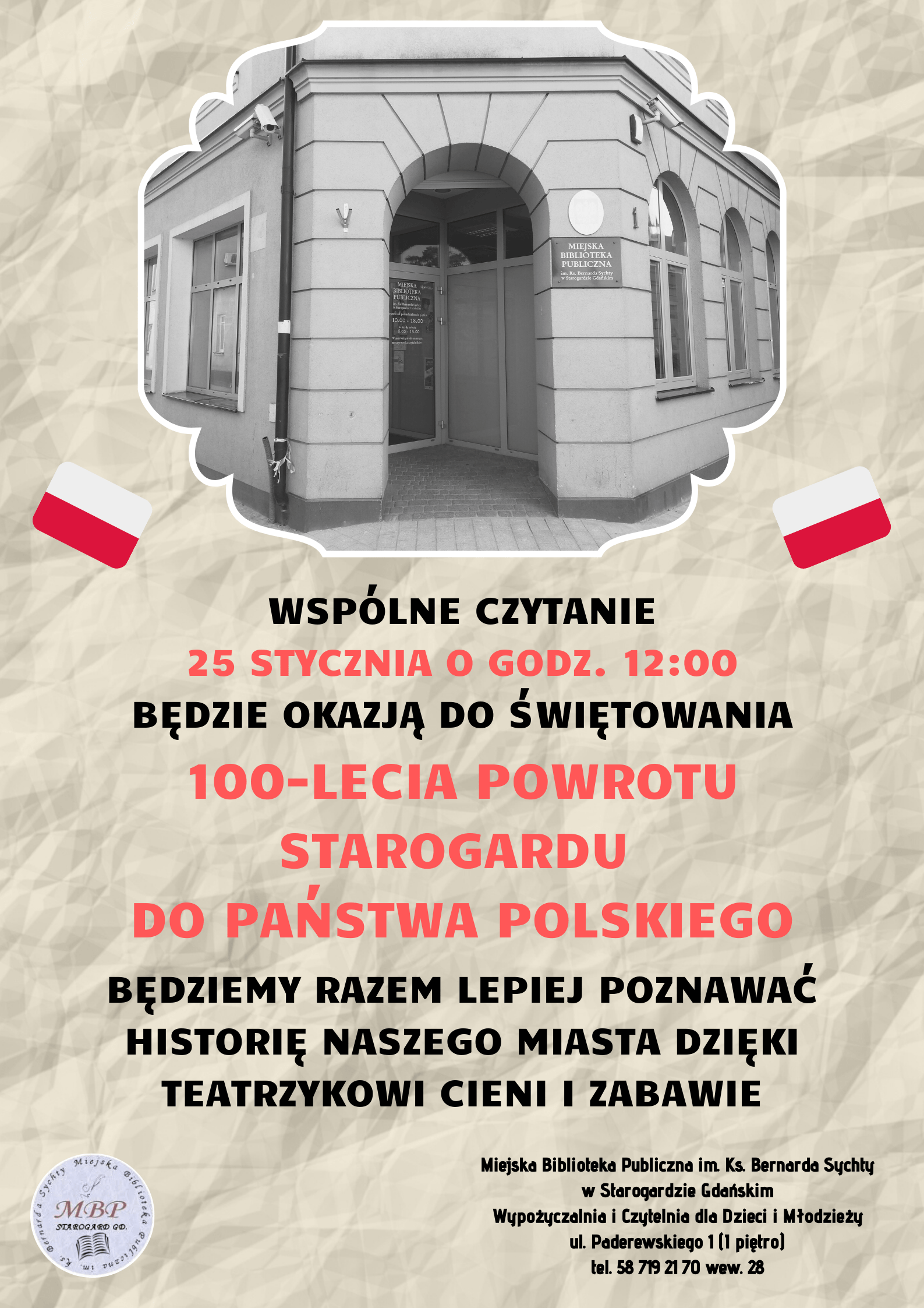 Wspólne czytanie: 100-lecie powrotu Starogardu do Polski