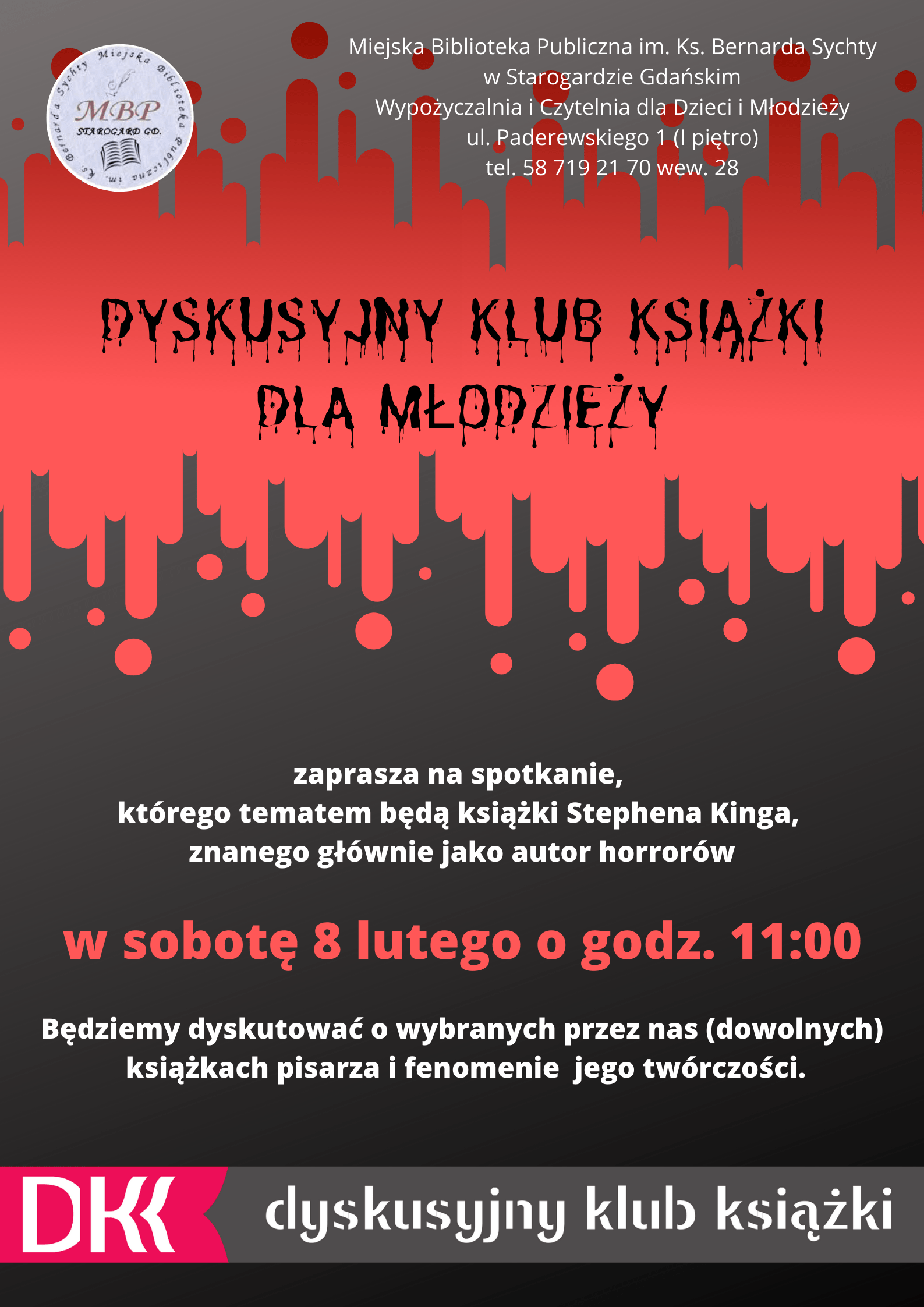 Dyskusyjny Klub Książki dla Młodzieży (szkoły ...