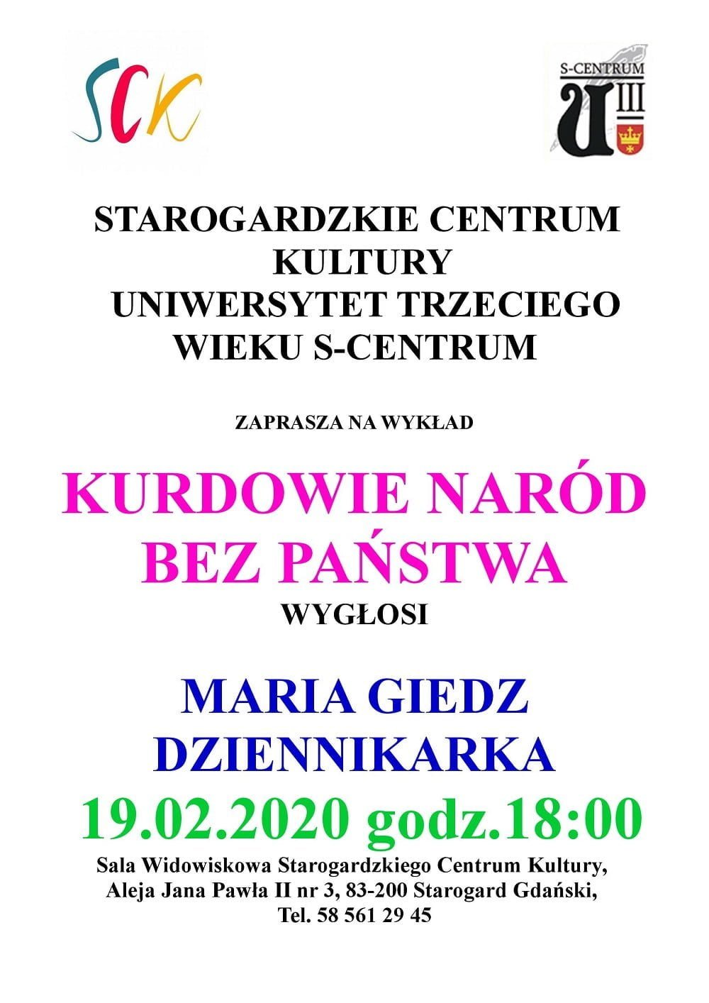 Wykład UTW - Maria Giedz "Kurdowie naród bez państwa"