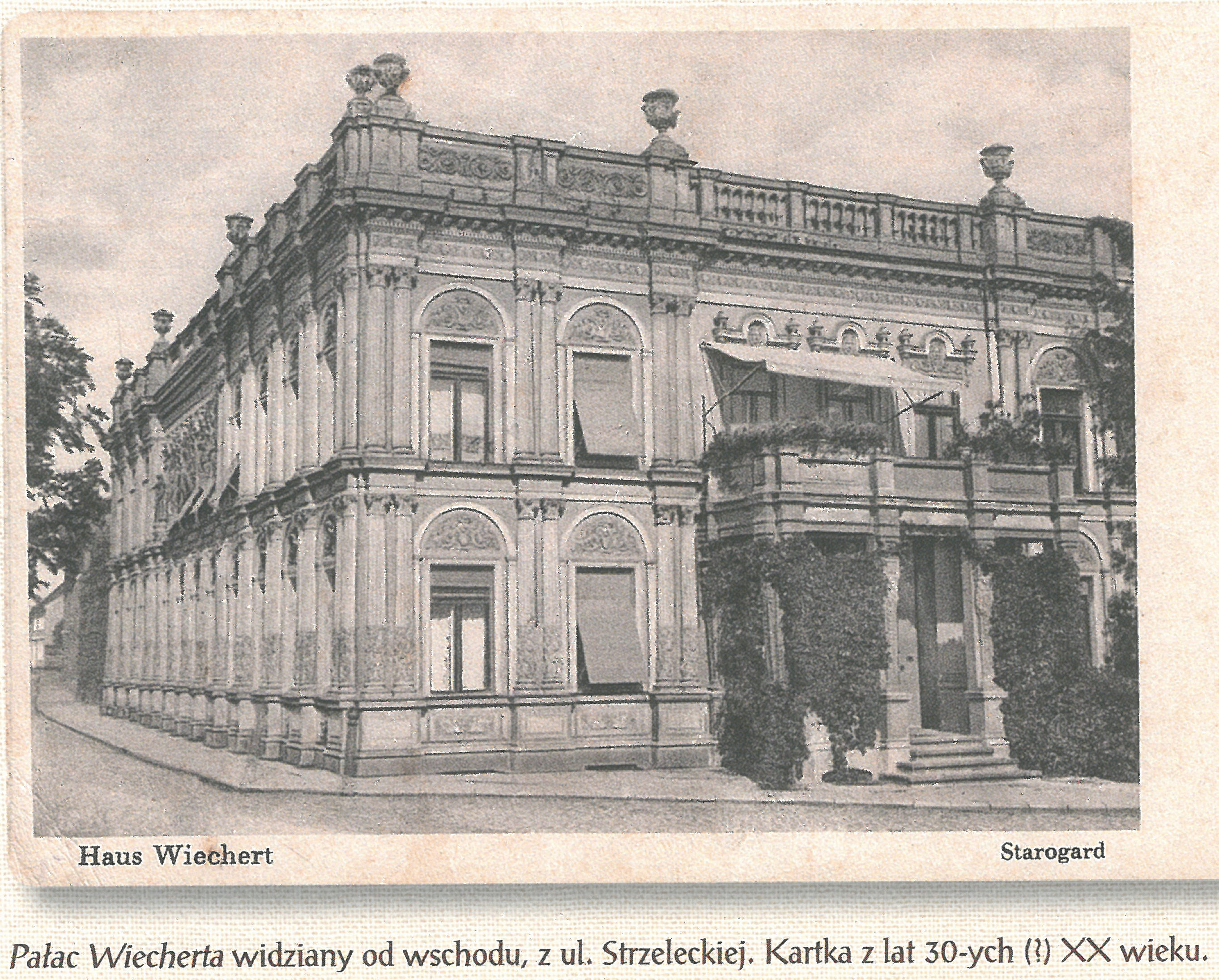 Pałac Wiecherta, lata 30-te XXw.