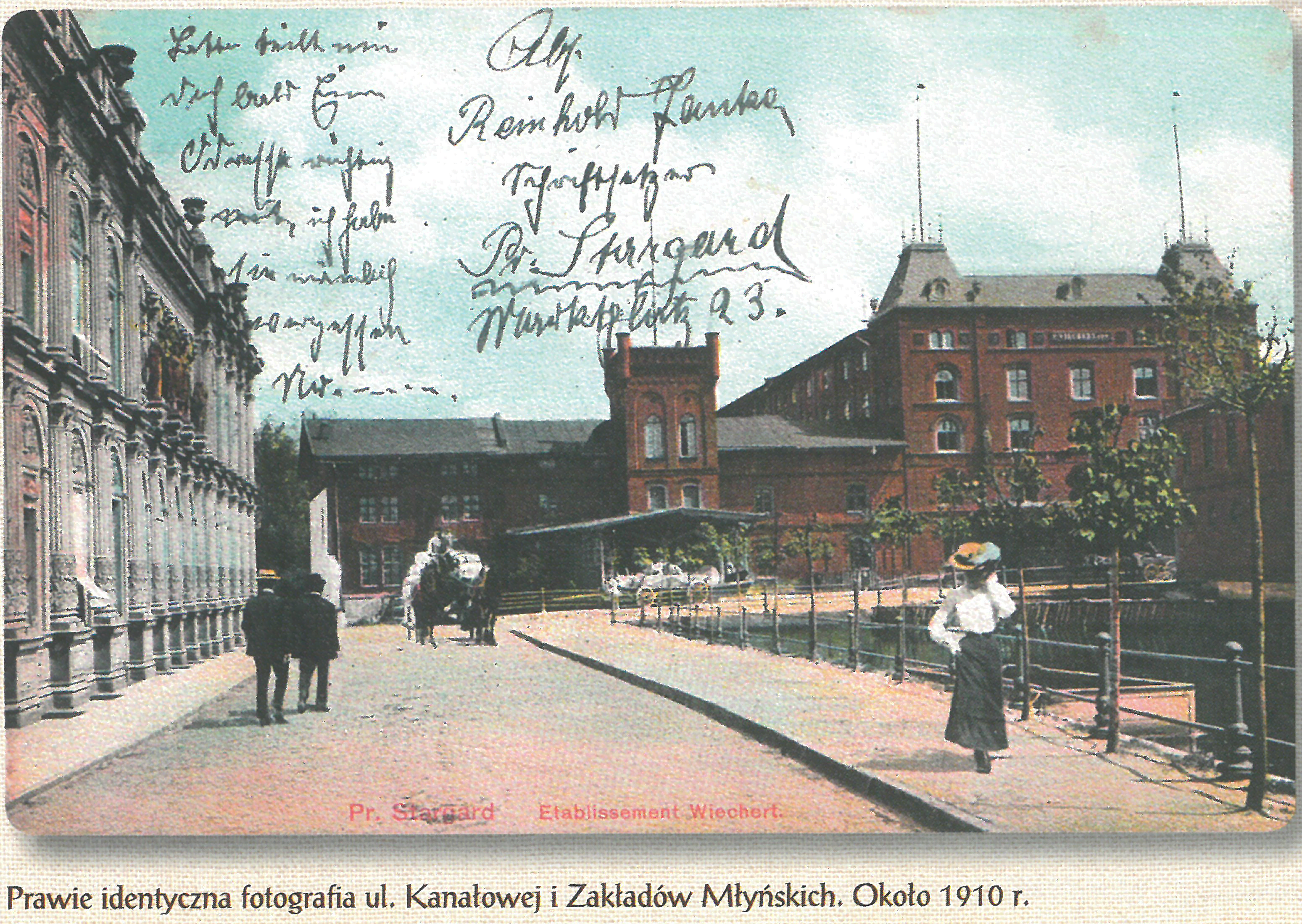 Pałac Wiecherta wraz z Młynami. 1910r