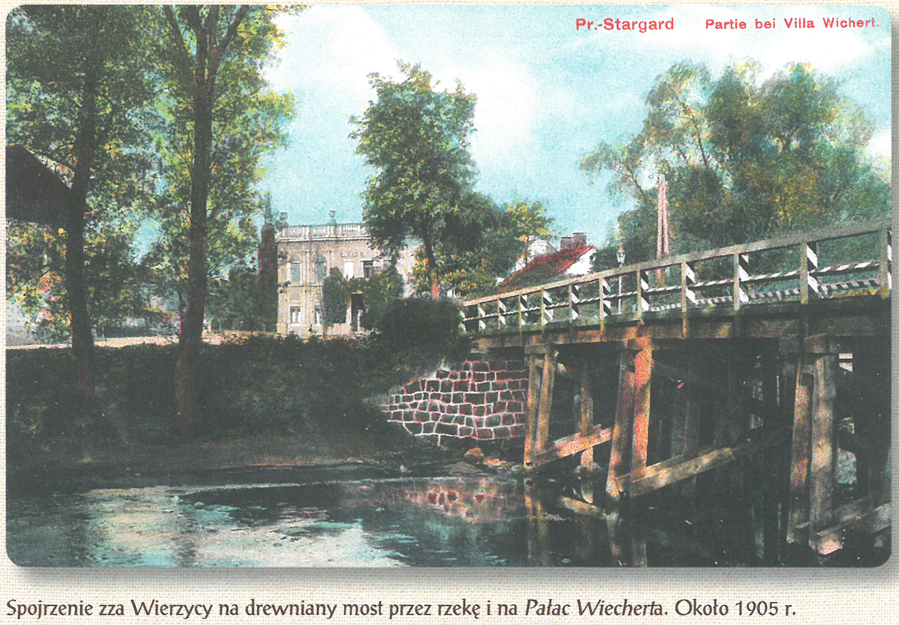 Pałac Wiecherta zza Wierzycy. 1905r