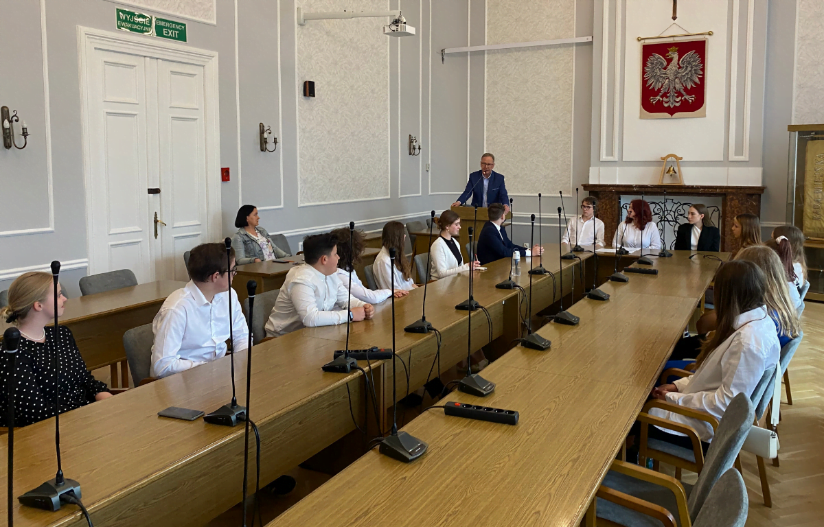 Posiedzenie Młodzieżowej Rady Miasta i nowi członkowie
