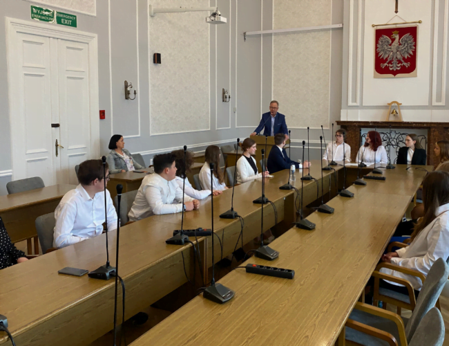 Posiedzenie Młodzieżowej Rady Miasta i nowi członkowie