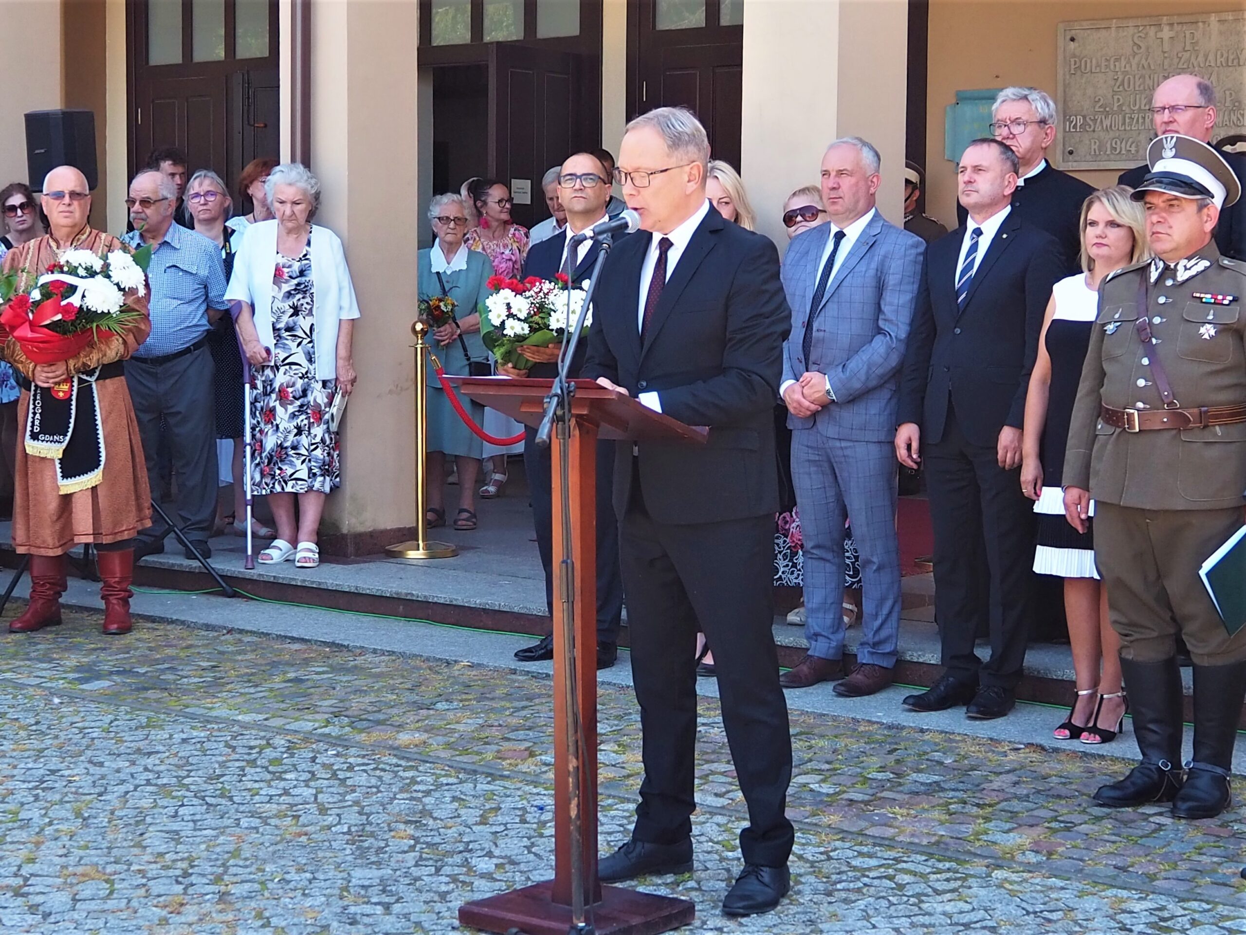 Prezydent Miasta Starogard Gdański Janusz Stankowiak wygłosił przemówienie okolicznościowe. 