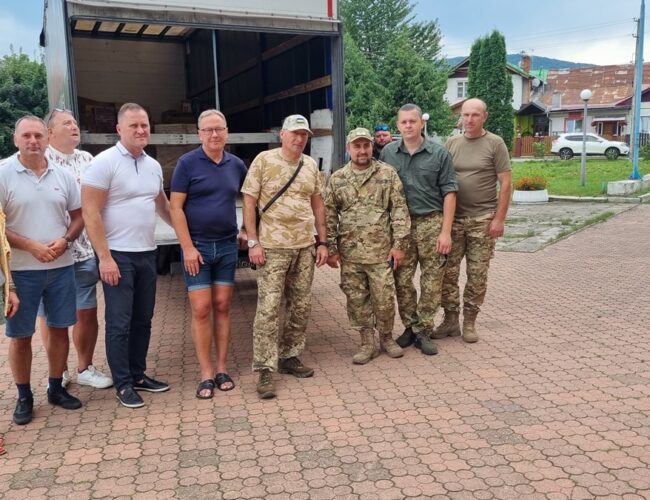 Ukraińscy żołnierze odebrali dary ze Starogardu Gdańskiego