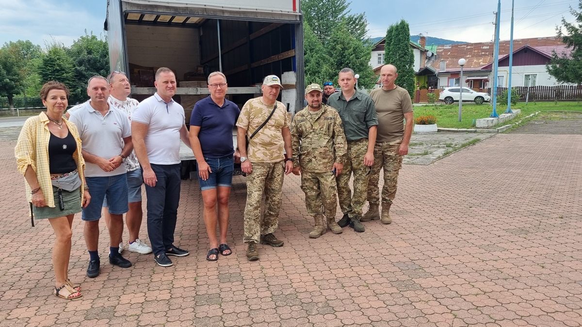 Ukraińscy żołnierze odebrali dary ze Starogardu Gdańskiego
