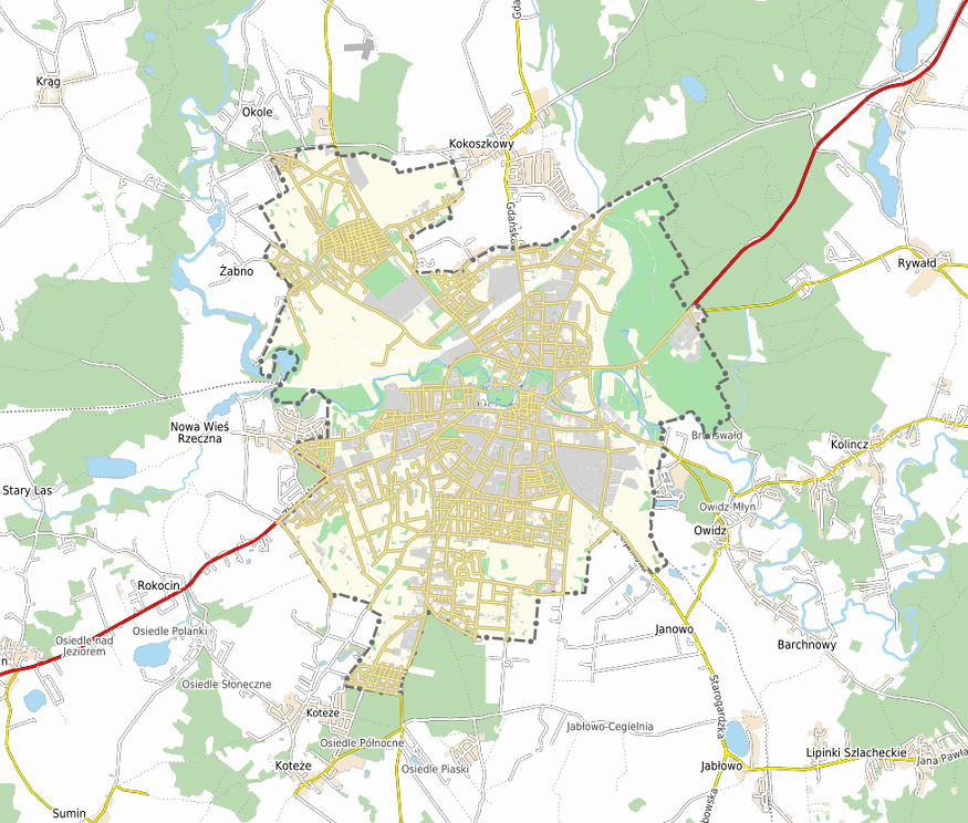 mapa - Starogard Gdański