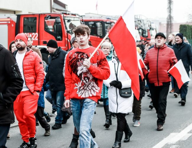 Starogardzki biało-czerwony marsz w Dzień Niepodległości