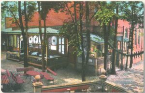 Budynek Strzelnicy od zaplecza, ok. 1905r. źródło - Spacer po starym Starogardzie. W.Gogan