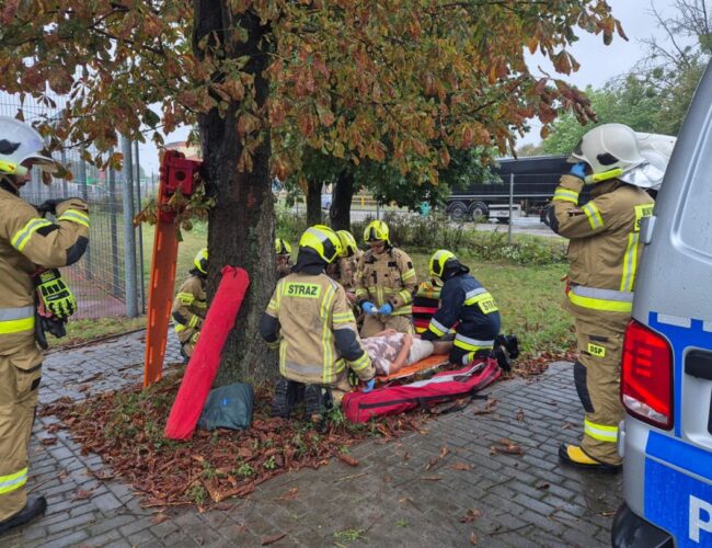 Próbna ewakuacja szkoły