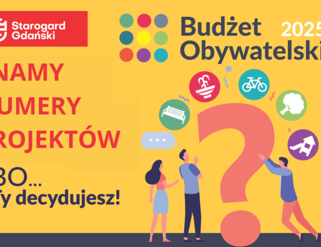 Znamy numery projektów Budżetu Obywatelskiego. 22 października rusza głosowanie