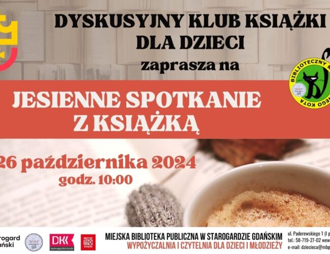 Dyskusyjny Klub Książki dla Dzieci Jesienne spotkanie z książką