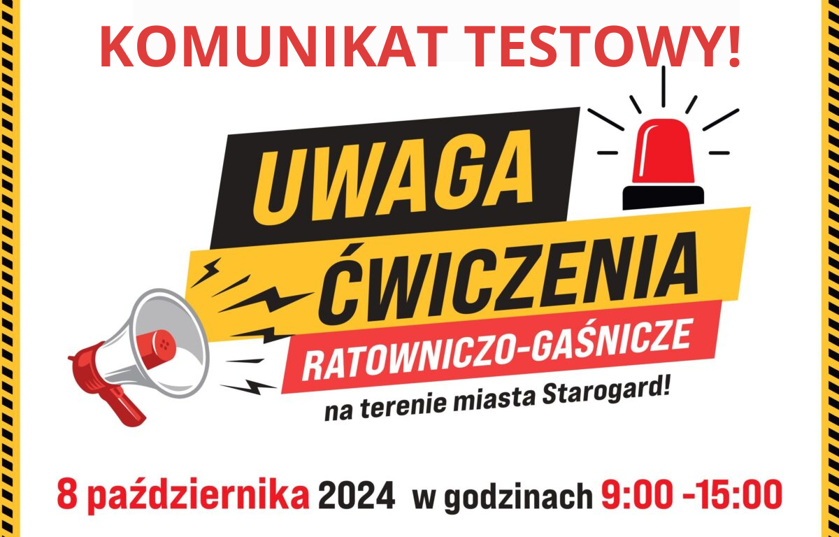 UWAGA! Komunikat testowy