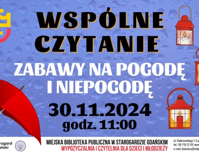 Wspólne czytanie Zabawy na pogodę i niepogodę