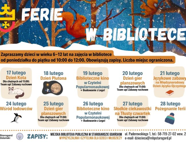 Ferie w bibliotece 2025