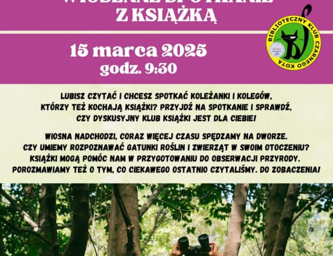 Dyskusyjny Klub Książki dla Dzieci Wiosenne spotkanie z książką