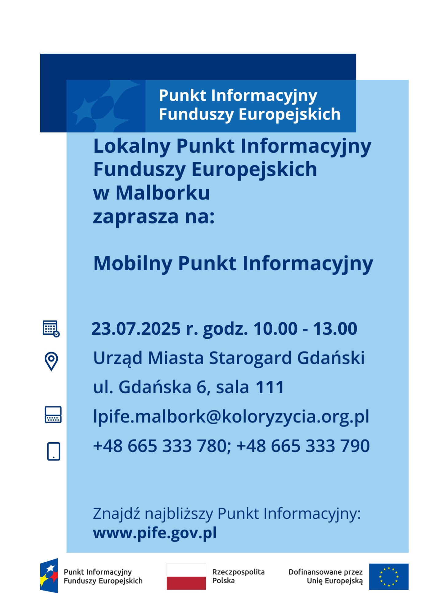 Plakat informujący o wydarzeniu.