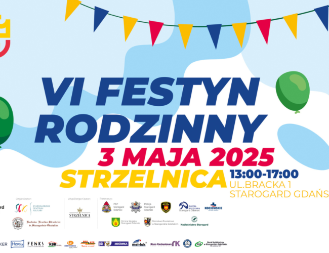 Zapraszamy na VI Festyn Rodzinny w Strzelnicy!
