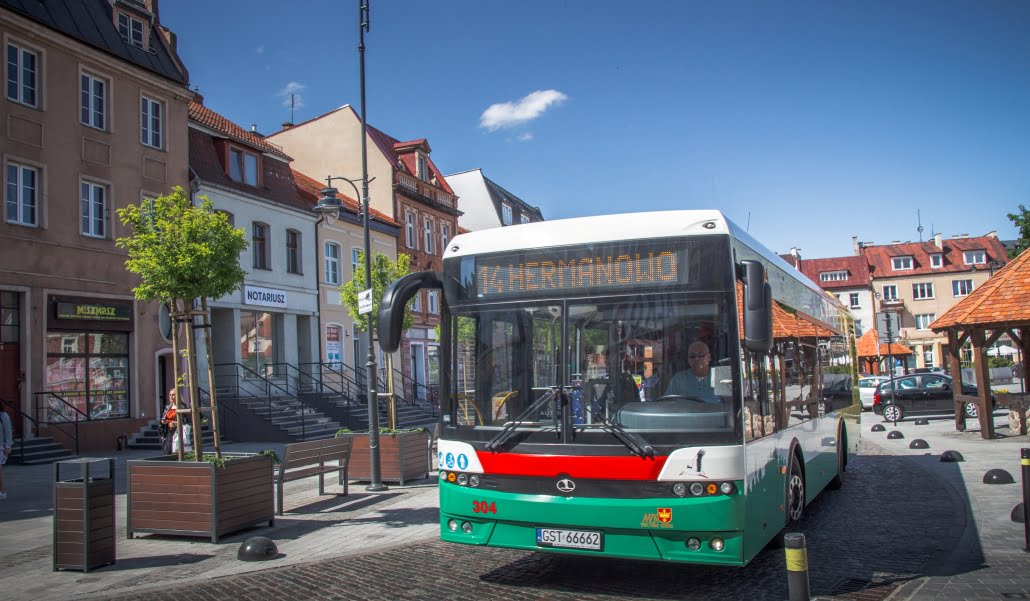 Objazd autobusów linii 14
