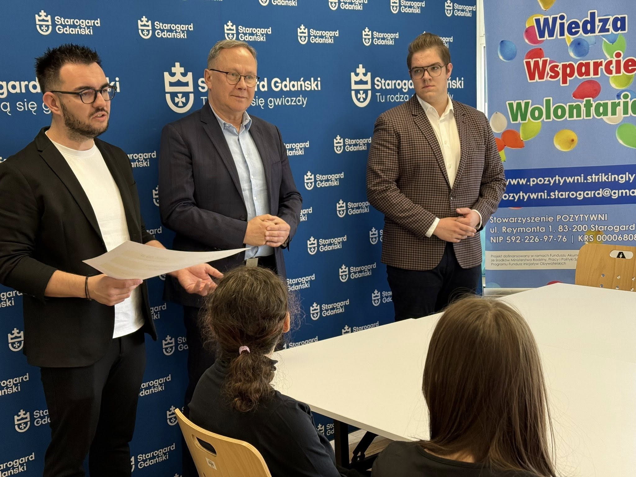 Marcin Karwowski, Janusz Stankowiak i Marcel Dymerski na zdjęciu.