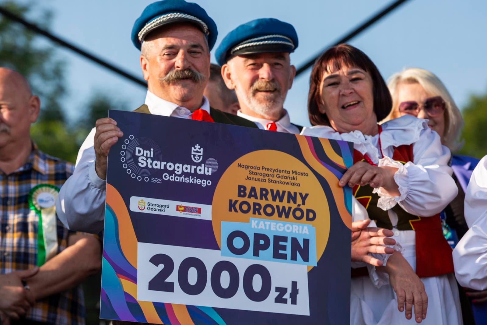 Zwycięzcy Starogardzkiego Korowdodu w kategorii open zespół Kociewie Retro