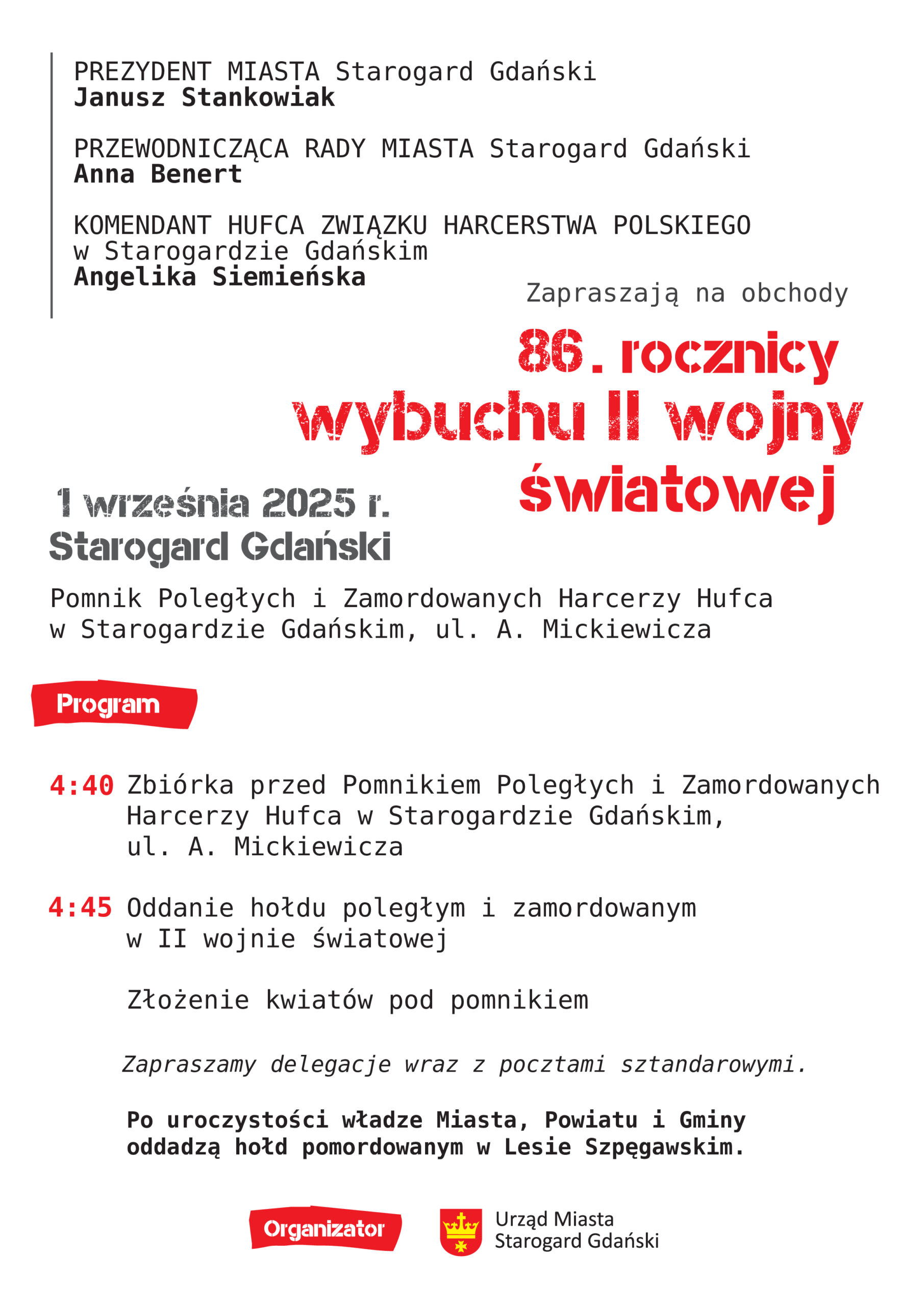 Plakat informujący o wydarzeniu.