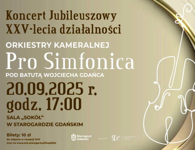 Jubileuszowy Koncert Orkiestry Kameralnej „Pro Simfonica”