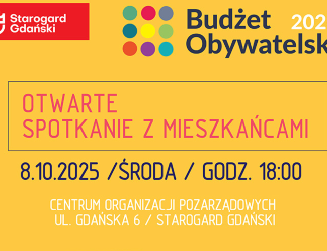 Budżet Obywatelski 2026. Spotkanie informacyjne