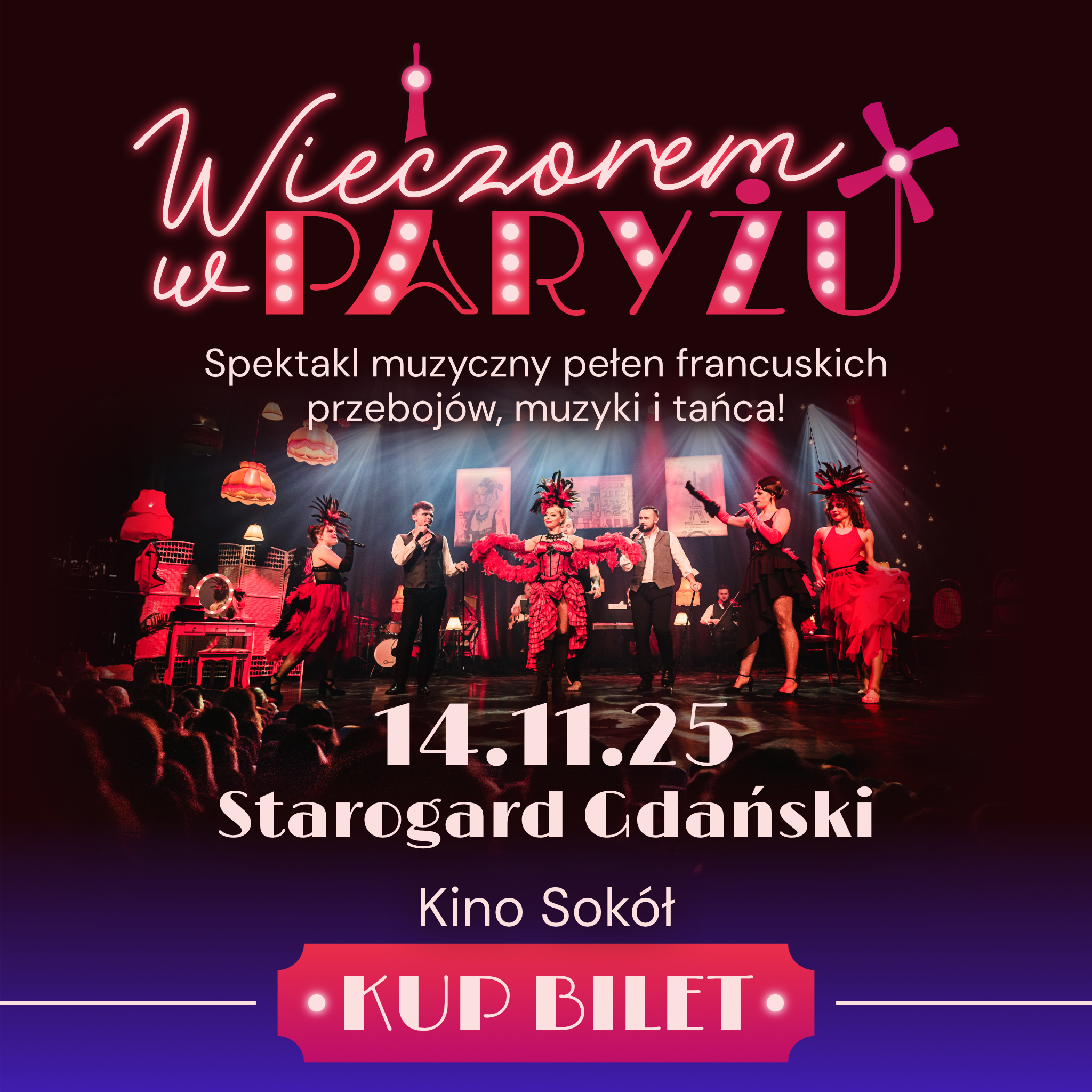 Plakat informujący o wydarzeniu.