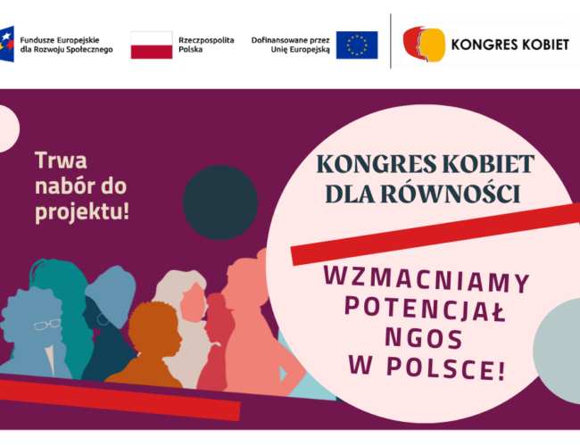 Kongres Kobiet dla równości. Trwa nabór do projektu
